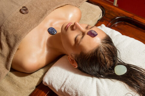 Crystal treatments at Waldhaus Spa
