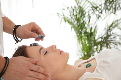 Crystal treatments at Waldhaus Spa